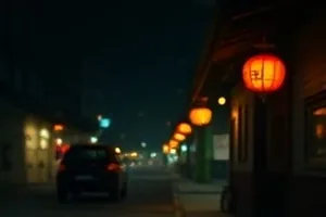 《归途三千里》剧照：长途客车停在旷野公路边，乘客站在车外张望