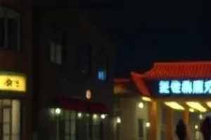 《灯影戏》剧照：白色幕布后透出皮影人物的剪影